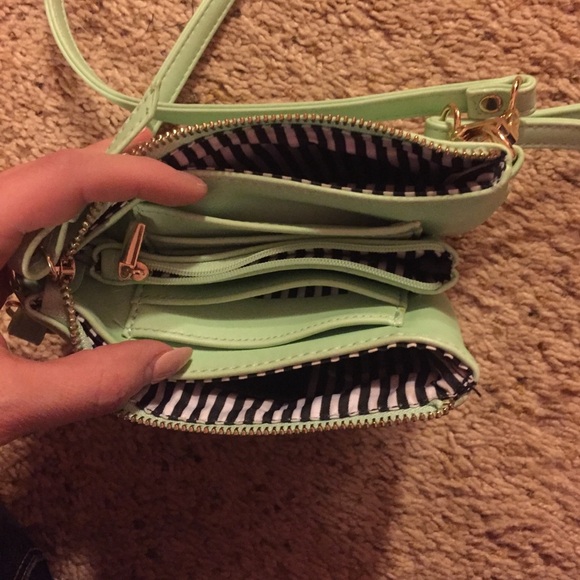 Charming Charlie's Mint Green Satchel - Picture 3 of 4